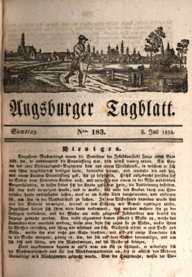 Augsburger Tagblatt Samstag 6. Juli 1833