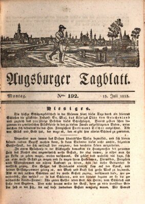 Augsburger Tagblatt Montag 15. Juli 1833