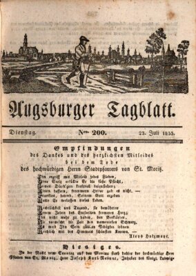 Augsburger Tagblatt Dienstag 23. Juli 1833