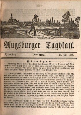 Augsburger Tagblatt Dienstag 30. Juli 1833