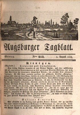 Augsburger Tagblatt Montag 5. August 1833