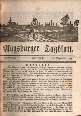 Augsburger Tagblatt Mittwoch 11. September 1833