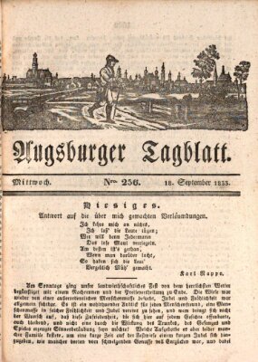 Augsburger Tagblatt Mittwoch 18. September 1833