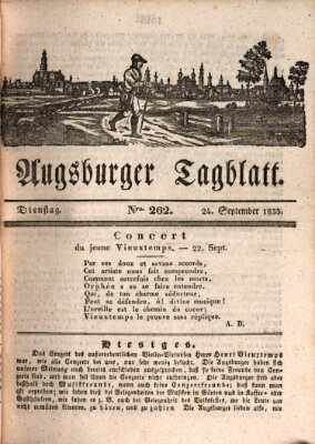 Augsburger Tagblatt Dienstag 24. September 1833