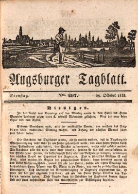 Augsburger Tagblatt Dienstag 29. Oktober 1833