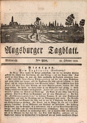 Augsburger Tagblatt Mittwoch 30. Oktober 1833