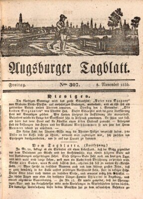 Augsburger Tagblatt Freitag 8. November 1833