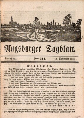 Augsburger Tagblatt Dienstag 12. November 1833