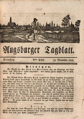 Augsburger Tagblatt Dienstag 19. November 1833