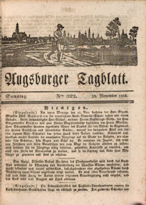 Augsburger Tagblatt Samstag 23. November 1833