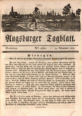 Augsburger Tagblatt Sonntag 24. November 1833