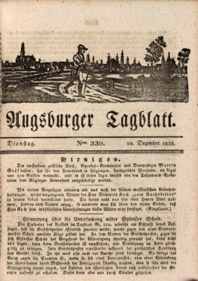 Augsburger Tagblatt Dienstag 10. Dezember 1833