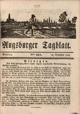 Augsburger Tagblatt Montag 16. Dezember 1833