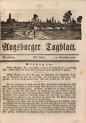 Augsburger Tagblatt Dienstag 17. Dezember 1833