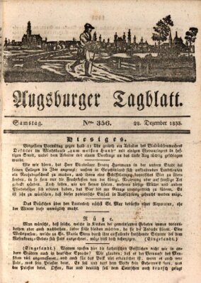 Augsburger Tagblatt Samstag 28. Dezember 1833