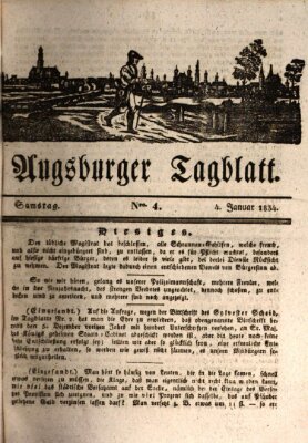 Augsburger Tagblatt Samstag 4. Januar 1834