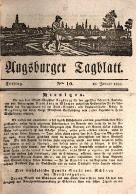 Augsburger Tagblatt Freitag 10. Januar 1834