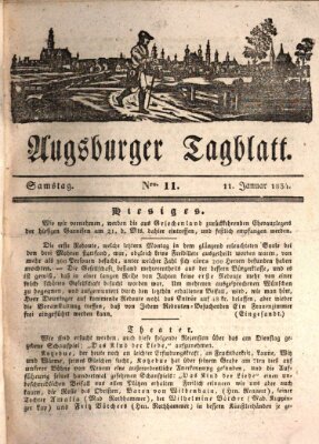 Augsburger Tagblatt Samstag 11. Januar 1834