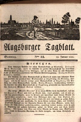 Augsburger Tagblatt Sonntag 12. Januar 1834