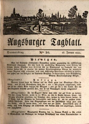 Augsburger Tagblatt Donnerstag 16. Januar 1834