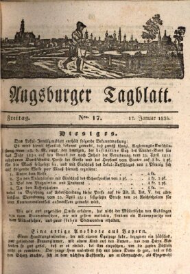 Augsburger Tagblatt Freitag 17. Januar 1834