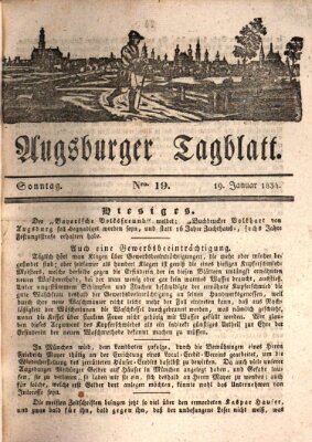 Augsburger Tagblatt Sonntag 19. Januar 1834