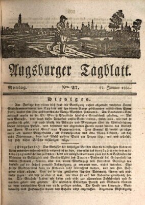 Augsburger Tagblatt Montag 27. Januar 1834