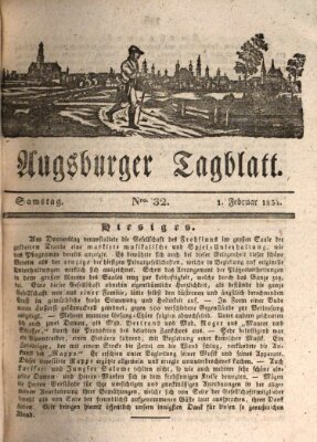 Augsburger Tagblatt Samstag 1. Februar 1834