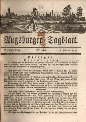 Augsburger Tagblatt Donnerstag 13. Februar 1834