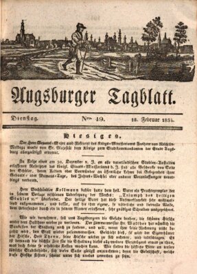 Augsburger Tagblatt Dienstag 18. Februar 1834