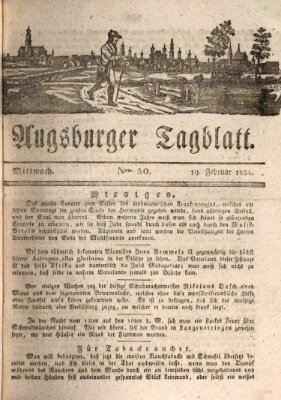 Augsburger Tagblatt Mittwoch 19. Februar 1834