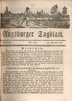 Augsburger Tagblatt Montag 24. Februar 1834