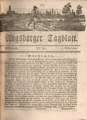 Augsburger Tagblatt Mittwoch 5. März 1834