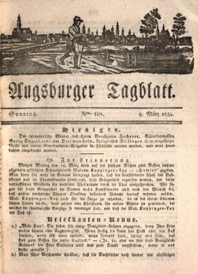 Augsburger Tagblatt Sonntag 9. März 1834