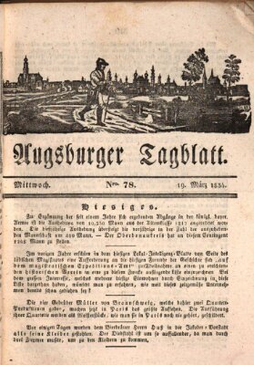 Augsburger Tagblatt Mittwoch 19. März 1834