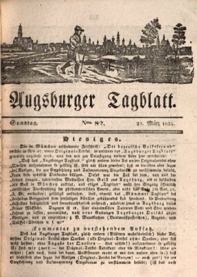 Augsburger Tagblatt Sonntag 23. März 1834