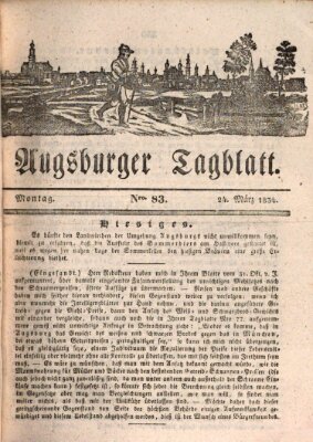 Augsburger Tagblatt Montag 24. März 1834