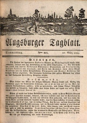 Augsburger Tagblatt Donnerstag 27. März 1834