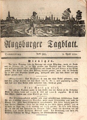 Augsburger Tagblatt Donnerstag 3. April 1834