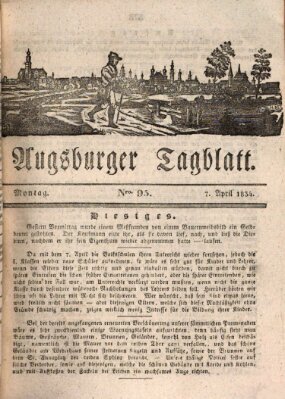 Augsburger Tagblatt Montag 7. April 1834