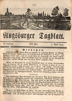 Augsburger Tagblatt Dienstag 8. April 1834