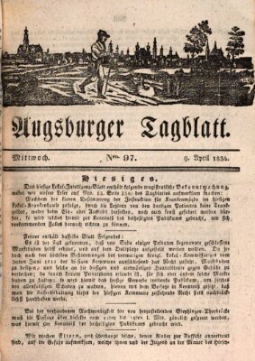 Augsburger Tagblatt Mittwoch 9. April 1834