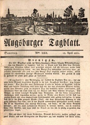 Augsburger Tagblatt Samstag 12. April 1834