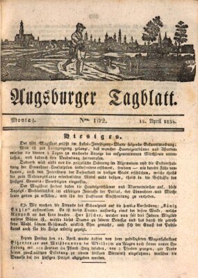 Augsburger Tagblatt Montag 14. April 1834