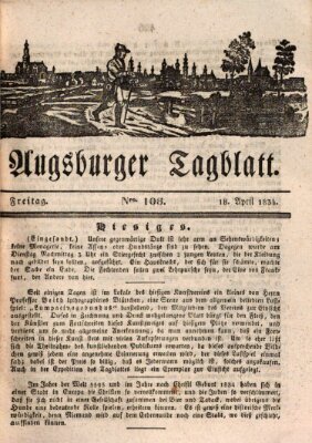 Augsburger Tagblatt Freitag 18. April 1834