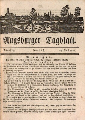 Augsburger Tagblatt Dienstag 29. April 1834