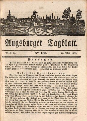 Augsburger Tagblatt Montag 19. Mai 1834