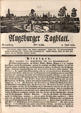 Augsburger Tagblatt Dienstag 3. Juni 1834