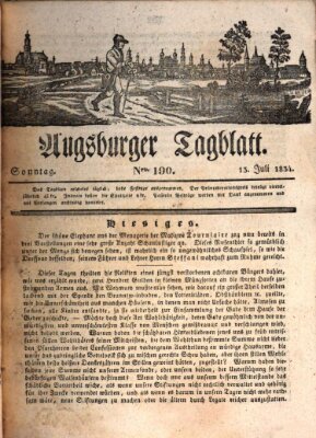 Augsburger Tagblatt Sonntag 13. Juli 1834