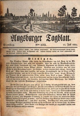 Augsburger Tagblatt Dienstag 15. Juli 1834